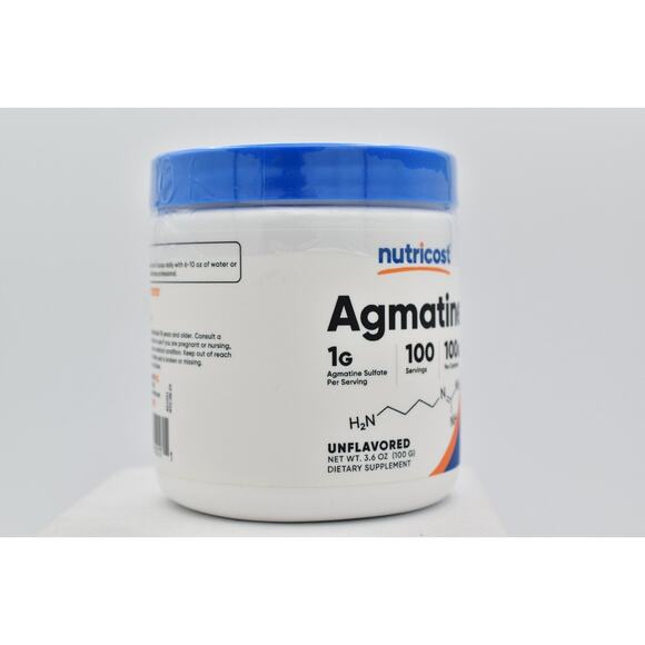 Nutricost Agmatine 100 Grams 100 Servings of 100g Pure Unflavored Sealed 09/2026 - Picture 7 of 12